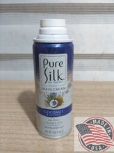 Load image into Gallery viewer, Pure Silk Shave Cream CoCOnut &amp; oat flour soothes skin 5 oz(142g)
