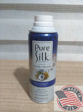 Load image into Gallery viewer, Pure Silk Shave Cream CoCOnut &amp; oat flour soothes skin 5 oz(142g)
