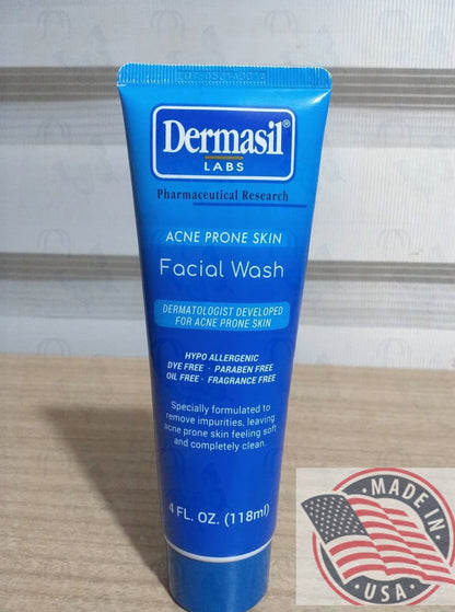 Dermasil Acne Prone skin Facial wash 4fl oz(118ml) U.S.A