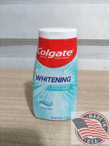 Colgate  White Crystal Mint Anticavity Fluoride Toothpaste  4.6 oz )U.S.A