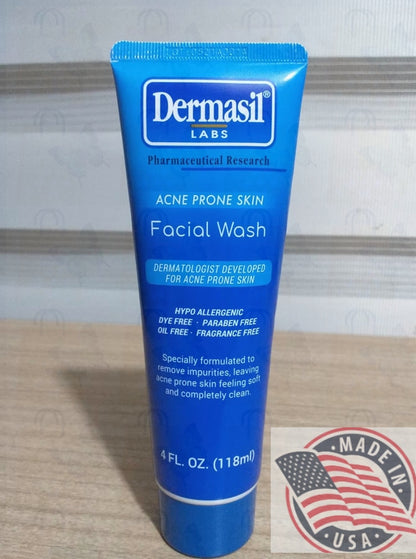 Dermasil Acne Prone skin Facial wash 4fl oz(118ml) U.S.A