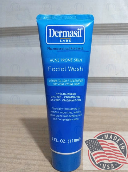 Dermasil Acne Prone skin Facial wash 4fl oz(118ml) U.S.A