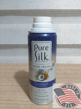 Load image into Gallery viewer, Pure Silk Shave Cream CoCOnut &amp; oat flour soothes skin 5 oz(142g)
