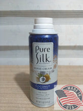 Load image into Gallery viewer, Pure Silk Shave Cream CoCOnut &amp; oat flour soothes skin 5 oz(142g)
