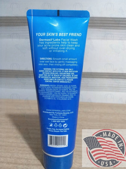 Dermasil Acne Prone skin Facial wash 4fl oz(118ml) U.S.A