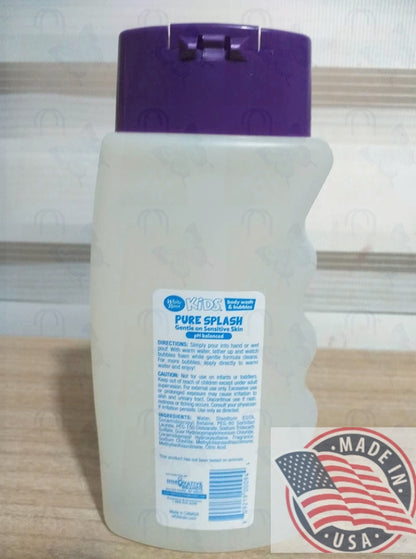 White Rain Kids Body wash & Bubbles Pure Splash for sensitive skin 12 oz(354ml)U.S.A