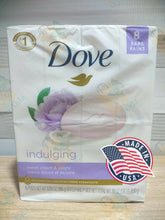 Load image into Gallery viewer, DOVE Indulging sweet cream &amp; peony 8 bar soap 3.75 oz (850g)
