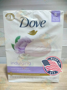 DOVE Indulging sweet cream & peony 8 bar soap 3.75 oz (850g)