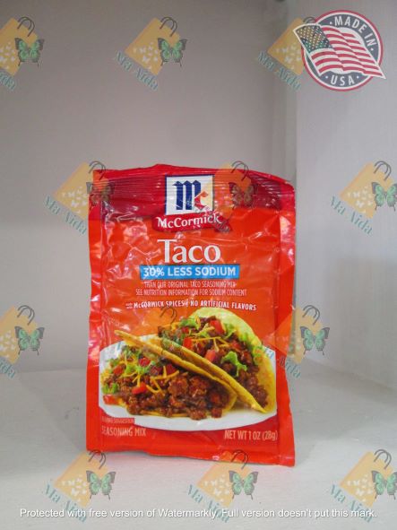 McCormick 30% Less Sodium Taco Seasoning Mix, 1 oz(28g)