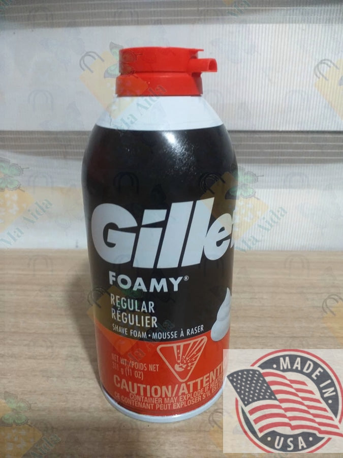 Gillette Foamy Regular Shaving Cream - 11 oz(U.S.A)
