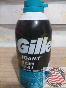 Gillette Foamy Sensitive Skin Shaving Cream (11 oz )U.S.A