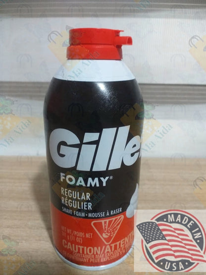 Gillette Foamy Regular Shaving Cream - 11 oz(U.S.A)