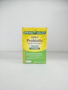 Spring Valley Daily Probiotic 5 Billion 5 Strain Dietary Supplement, 30 count