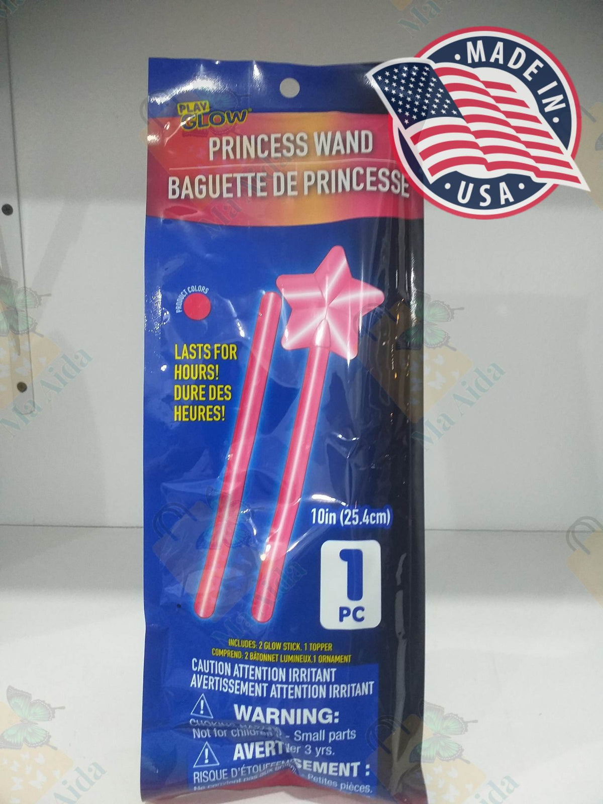ToyGlow Sticks Princess Wand Glow in The Dark 1 pc 10 in(25.4cm)