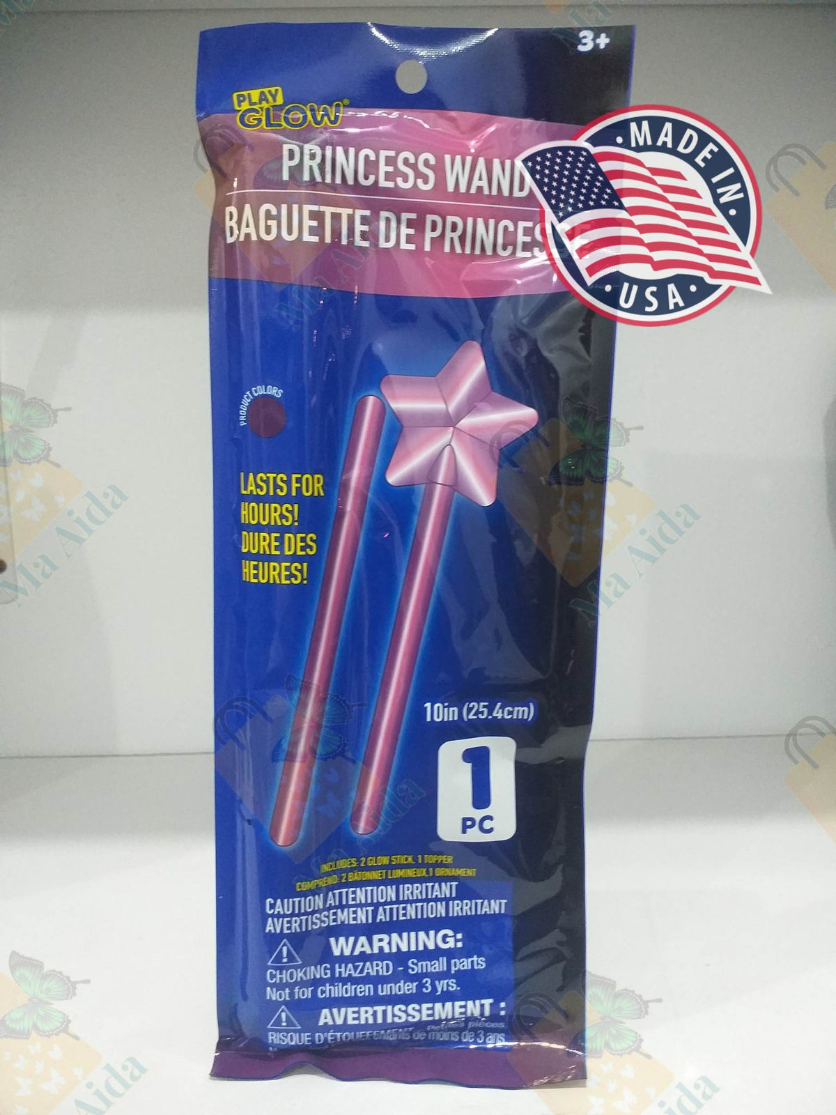 ToyGlow Sticks Princess Wand Glow in The Dark 1 pc 10 in(25.4cm)