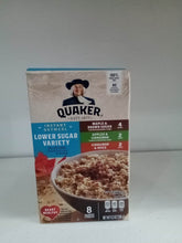 Load image into Gallery viewer, Quaker  Instant Oatmeal Lower sugar variety 10 packets 328g
