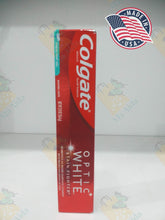 Load image into Gallery viewer, Colgate Optic White Teeth Whitening Toothpaste, Stain Fighter, Fresh Mint Gele (2 oz)56.6g
