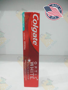 Colgate Optic White Teeth Whitening Toothpaste, Stain Fighter, Fresh Mint Gele (2 oz)56.6g