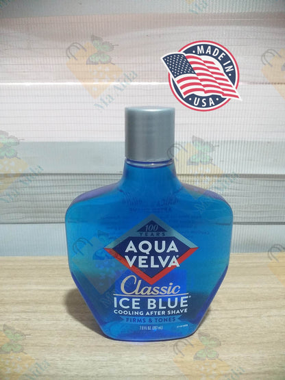 Aqua Velva After Shave, Classic Ice Blue Scent Firms &tones cooling after shave 7 fl. oz.