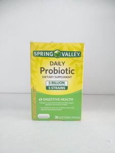 Spring Valley Daily Probiotic 5 Billion 5 Strain Dietary Supplement, 30 count