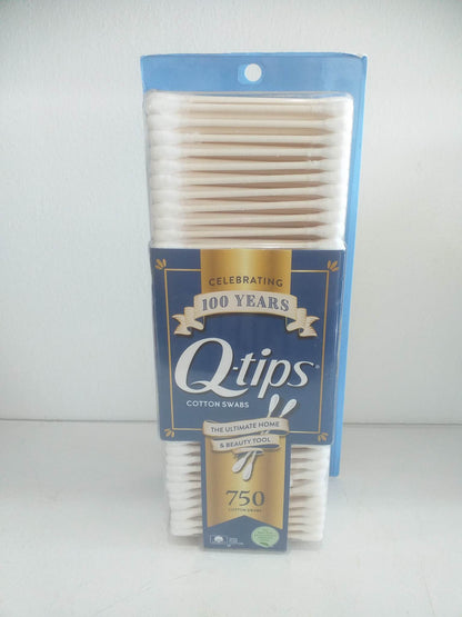Q-Tips 100% Pure cotton Swabs 750 cotton buds (U.S.A)