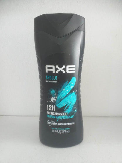 Axe Body Wash Apollo Sage & Cedarwood Refreshing scent 16 oz (473ml)