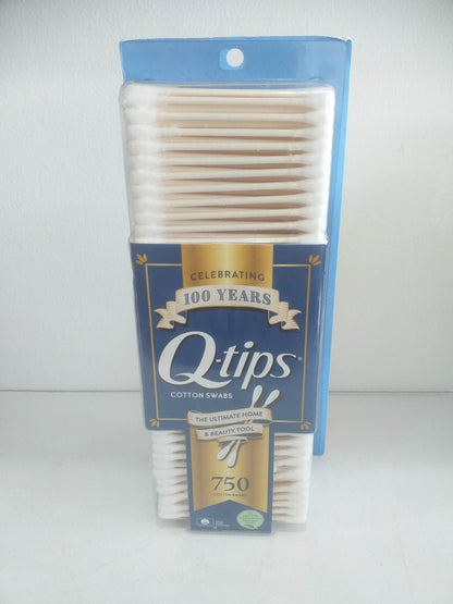 Q-Tips 100% Pure cotton Swabs 750 cotton buds (U.S.A)