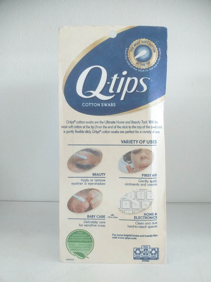 Q-Tips 100% Pure cotton Swabs 750 cotton buds (U.S.A)