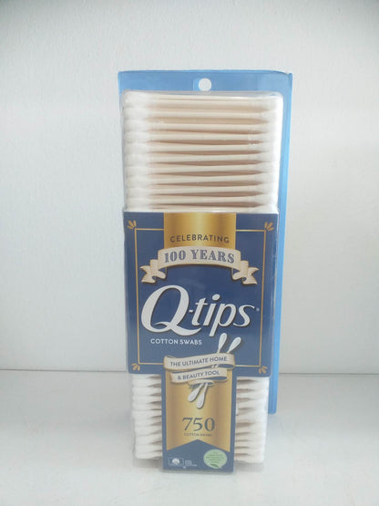 Q-Tips 100% Pure cotton Swabs 750 cotton buds (U.S.A)