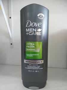 Dove Men+Care Extra Fresh Micromoisture Face - Body Wash 532ml