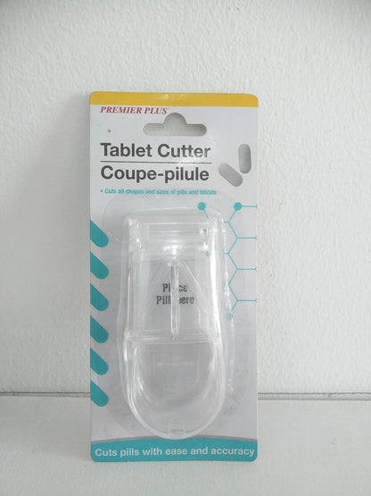 PREMIER PLUS Tablet Cutter, Pill Cutter Splitter Half Storage Box Medicine Tablet
