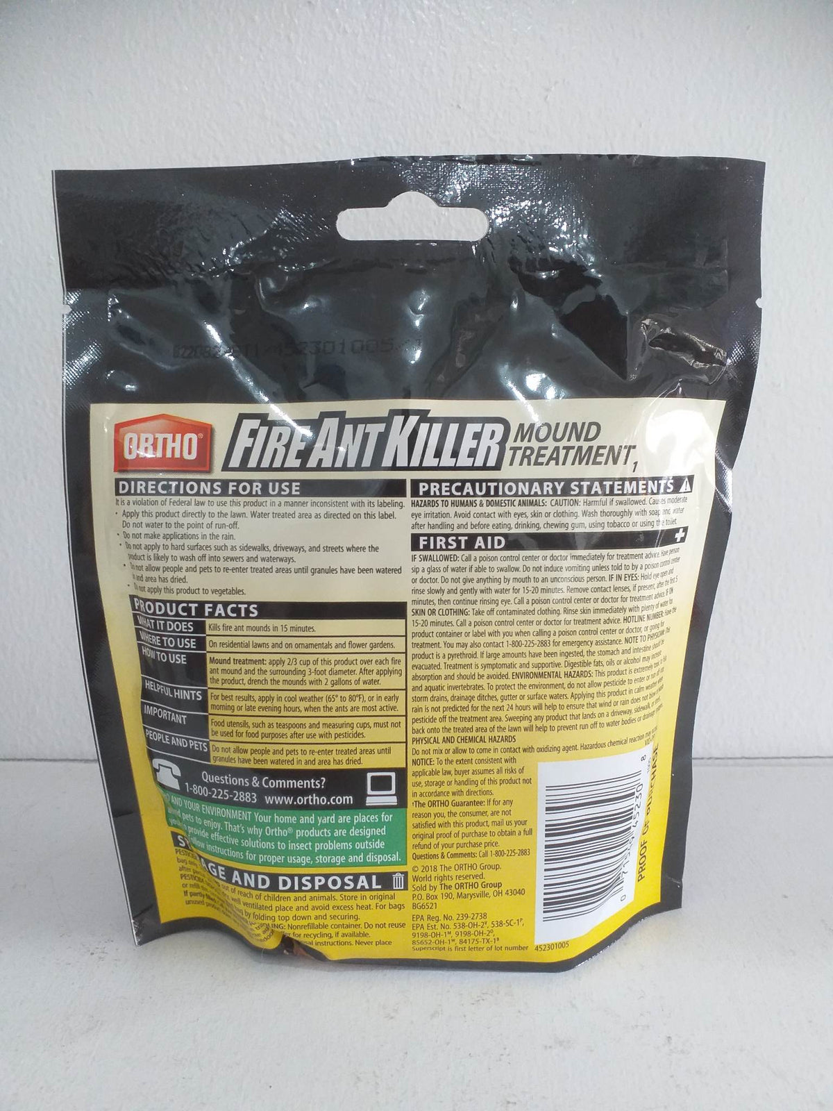 Ortho Fire Ant Killer Mound Treatment1, Kills Mounds in 15 minutes (160g)
