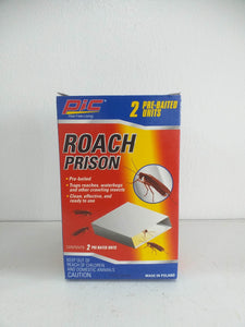 2-pack PIC Roach Prison Glue TrapS Clean and Effective Insect Traps