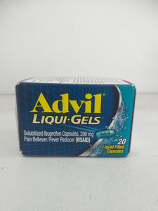 Advil Liqui-Gels Ibuprofen, 200 Mg Liquid Filled Capsules, 20 Count