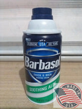 Load image into Gallery viewer, Barbasol Soothing Aloe thick&amp; rich shaving cream (283g)
