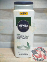 Load image into Gallery viewer, NIVEA men Sensitive Calm Body wash enriched w/ Hemp seed oil+vit. E(500ml) U.S.A
