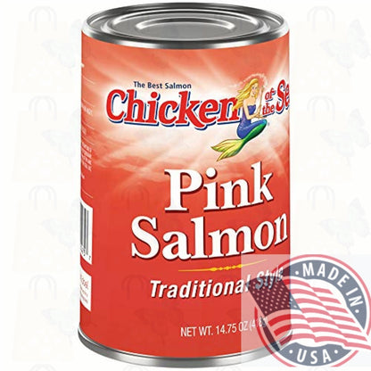 Chicken of the Sea Pink Salmon, Traditional, 14.75 oz