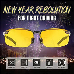 Night Driving Glasses / Polarized Sports Night Vision Glasses - Anti-glare | UV 400