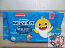 Load image into Gallery viewer, Nickelodeon Baby Shark Baby wipes fresh scent w/ Aloe &amp; vit. E 60 wipes
