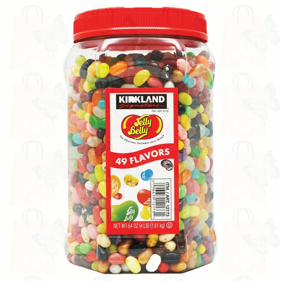 Kirkland Signature Jelly Belly 49 Flavors Of The Original Gourmet Jelly Bean - 1.81kg (64 Oz) Jar