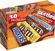 Load image into Gallery viewer, M&amp;M&#39;S, Snickers, 3 Musketeers, Skittles &amp; Starburst Full Size Chocolate Candy Variety Mix
