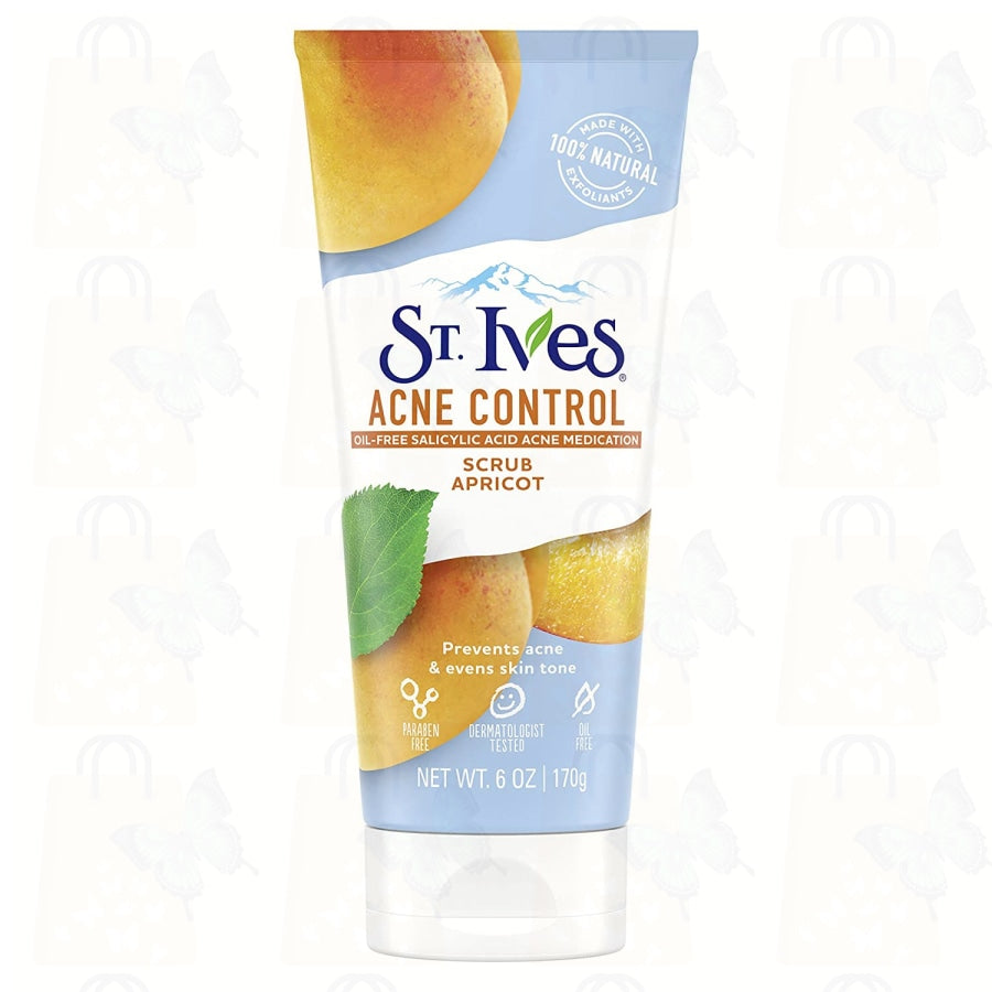 St. Ives Acne Control Face Scrub With Salicylic Acid,  Paraben Free, and Oil free 6 oz(170g)