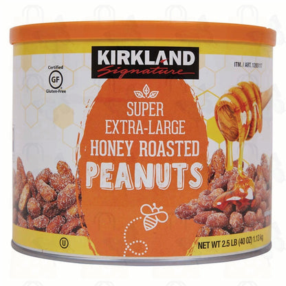 Kirkland Signature SUPPER Extra Large Honey Roasted Peanuts 40 Ounce
