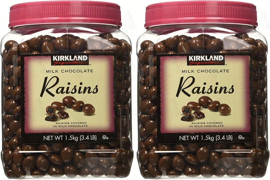 Kirkland Signature Milk Chocolate, Raisins, 1.5kg(3.4lb)