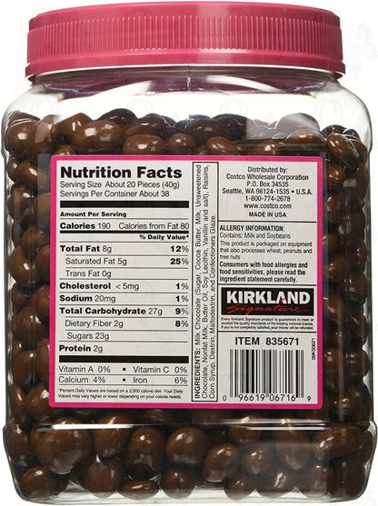 Kirkland Signature Milk Chocolate, Raisins, 1.5kg(3.4lb)