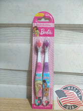 Load image into Gallery viewer, Brush Buddies Barbie soft 2 pack Toothbrush FOR 3+ KIDS girl (U.S.A)
