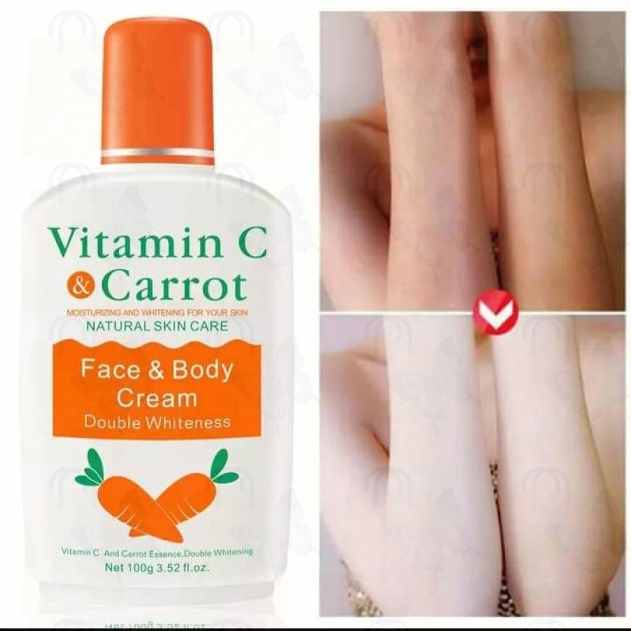 Vitamin C and carrot face and body cream