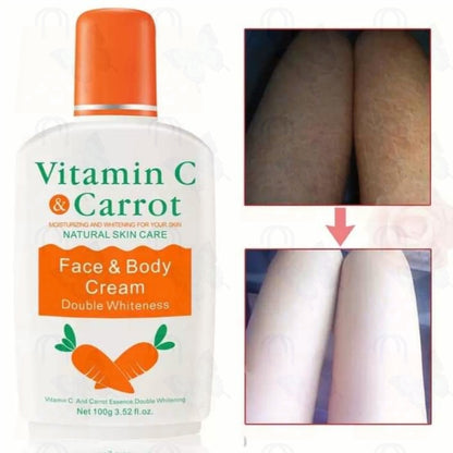 Vitamin C and carrot face and body cream