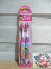 Load image into Gallery viewer, Brush Buddies Barbie soft 2 pack Toothbrush FOR 3+ KIDS girl (U.S.A)
