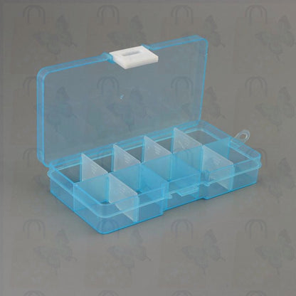 10 Grid Plastic Transparent Storage Box Jewelry Manicure Container